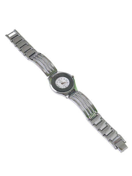 Дамски часовник със сребриста метална верижка