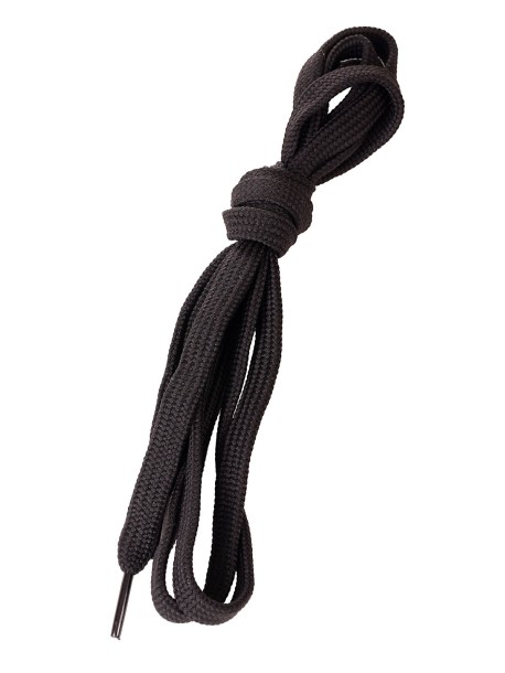 Плоски връзки за обувки - черни