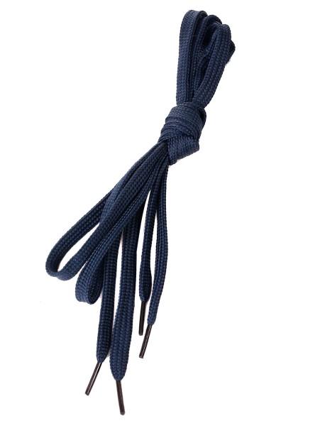 Плоски връзки за обувки - сини